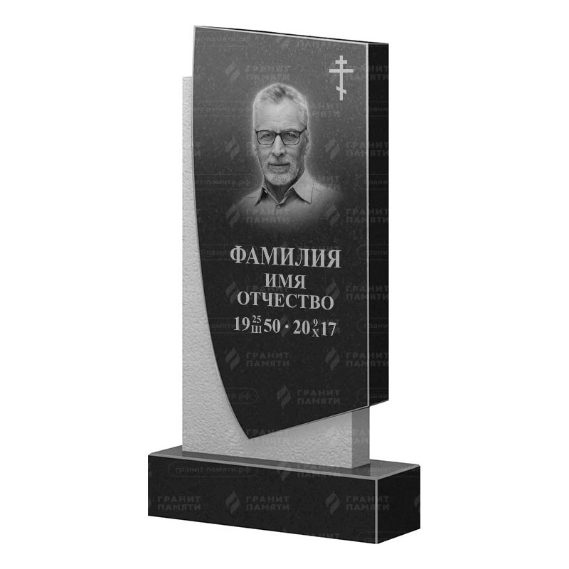 Памятники из гранита вертикальные в Бугуруслане | Гранитный памятник ФГ-075