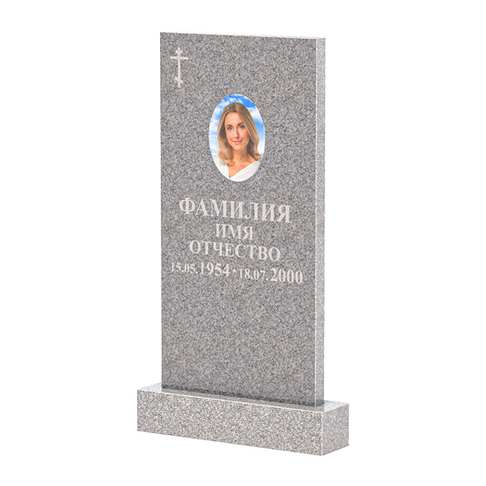 Памятники из цветного гранита в Бугуруслане | Памятник из Сибирского гранита прямой