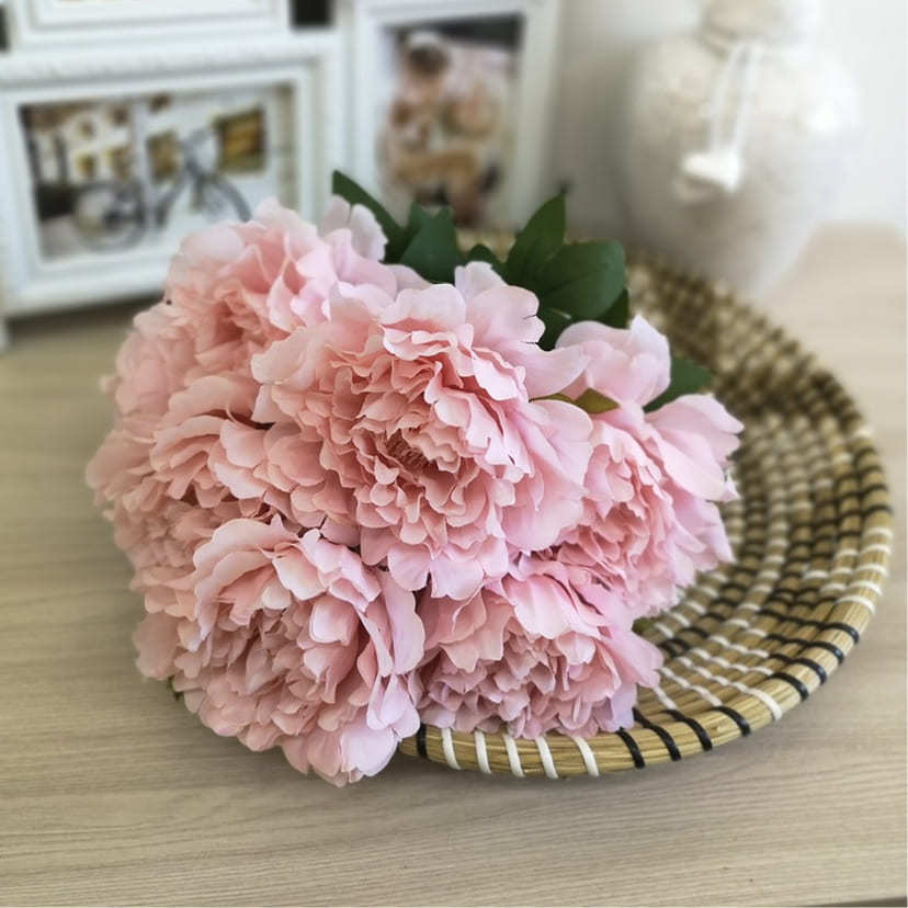 Искусственные цветы в Бугуруслане | Цветы искусственные «Пионы», розовые, букет