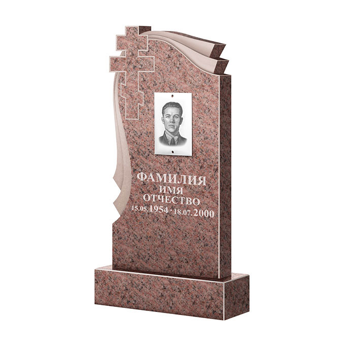 Гранитные памятники в Бугуруслане | Памятник из гранита Розалия Pink ФГЦ-081