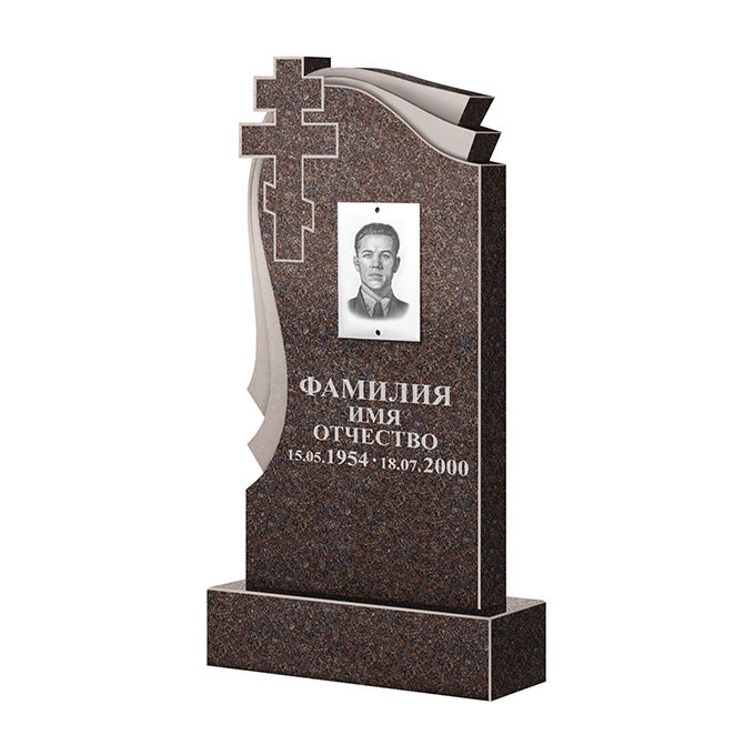 Гранитные памятники в Бугуруслане | Памятник из гранита Карел Brown ФГЦ-081
