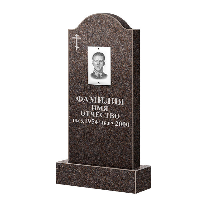 Памятники из цветного гранита в Бугуруслане | Памятник из гранита Карел Brown ФГЦ-012