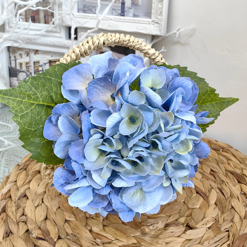 Искусственные цветы в Бугуруслане | Цветок искусственный «Гортензия», голубая, одиночный