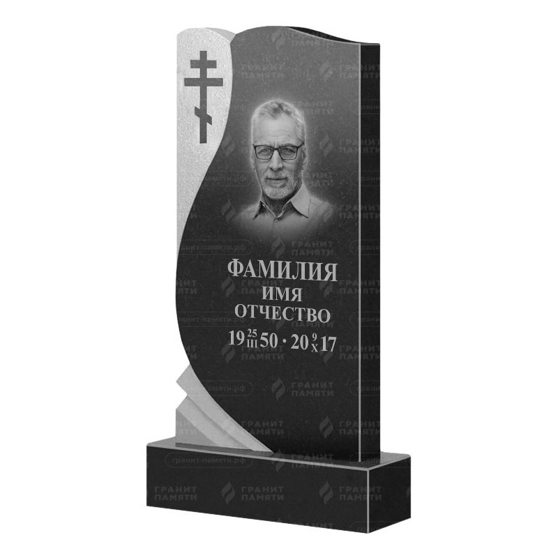 Памятники из гранита вертикальные в Бугуруслане | Гранитный памятник ФГ-169