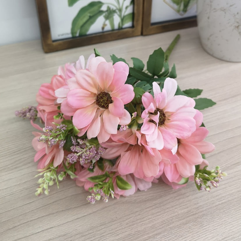 Искусственные цветы в Бугуруслане | Цветы искусственные «Ромашки с бутонами», розовые, букет