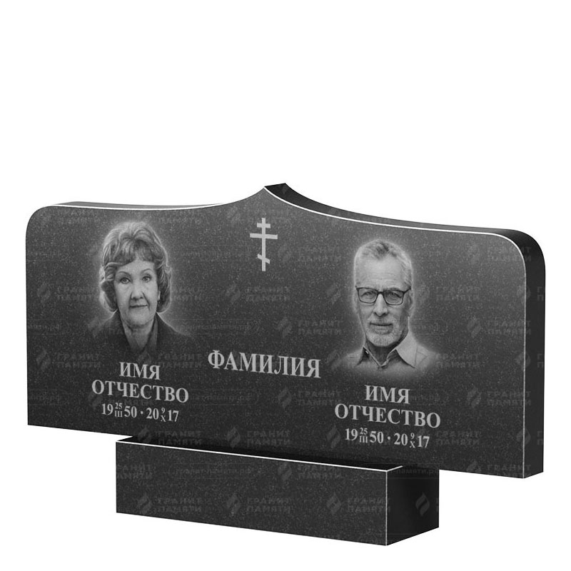 Гранитные памятники в Бугуруслане | Двойной гранитный памятник ФГ-260