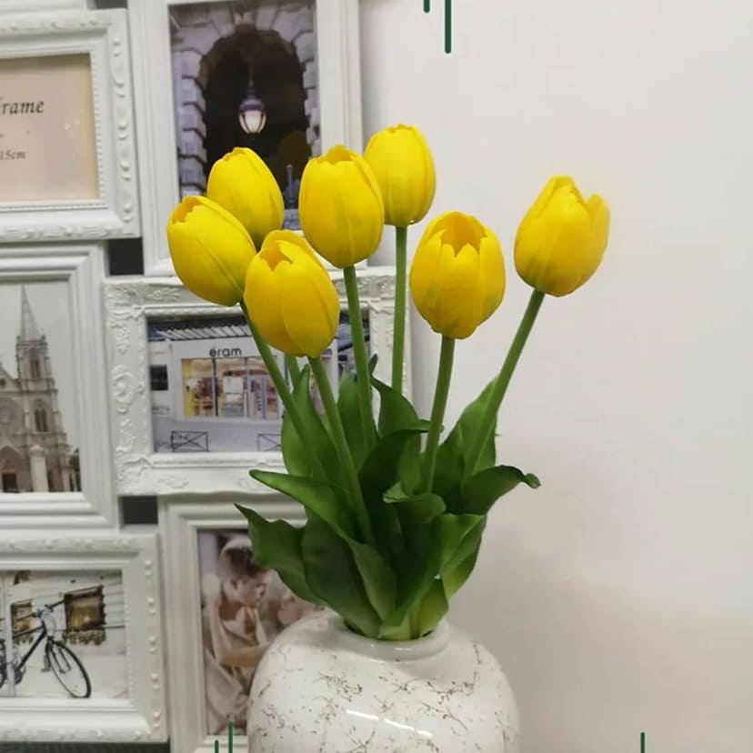 Искусственные цветы в Бугуруслане | Цветы искусственные «Тюльпаны», желтые, букет