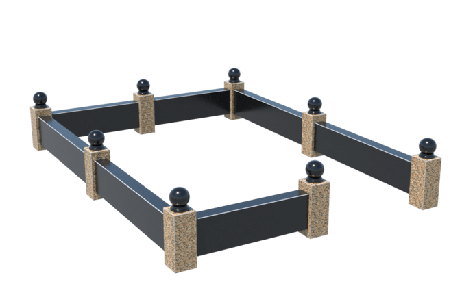 Цоколи на могилу в Бугуруслане | Цоколь на могилу №0036