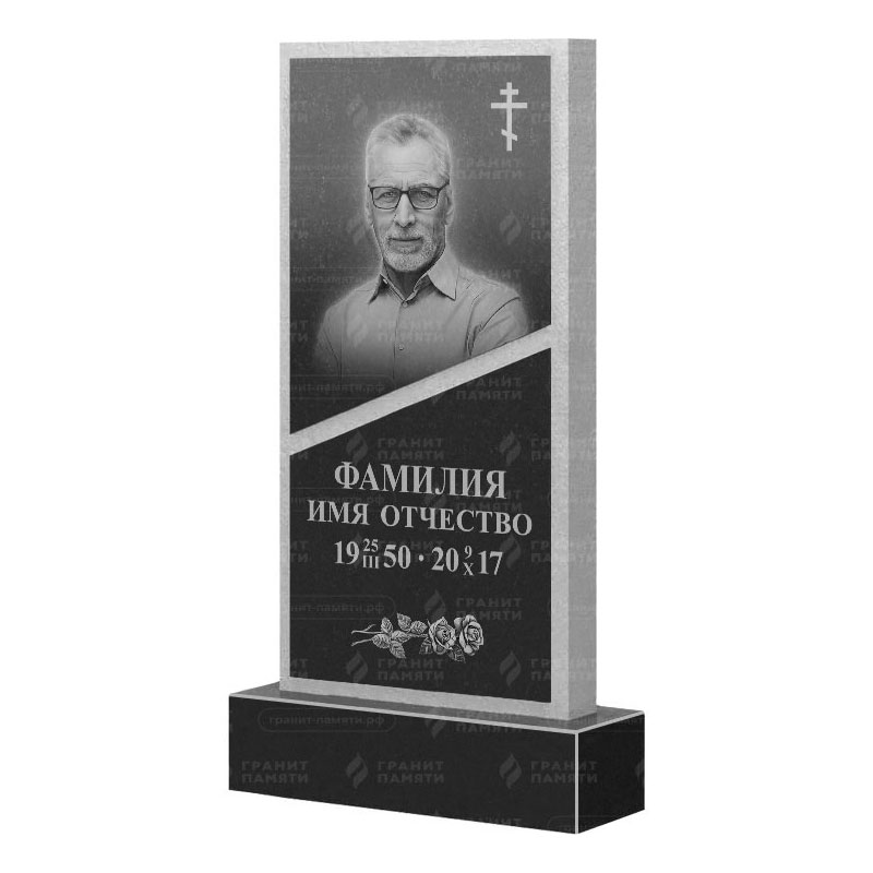 Памятники из гранита вертикальные в Бугуруслане | Гранитный памятник ФГ-164