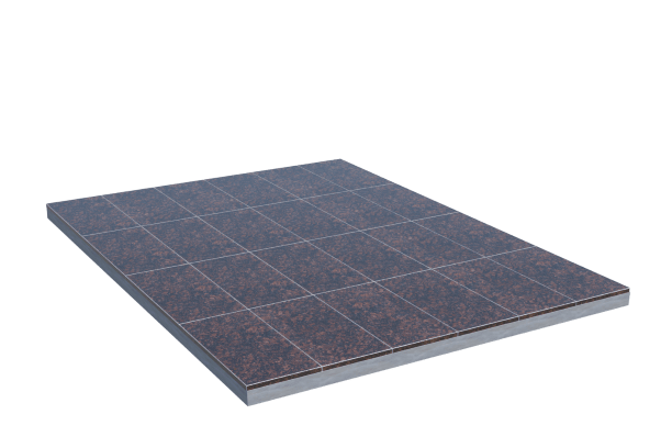 Площадки на могилу в Бугуруслане | Площадка с облицовкой Дымовским гранитом