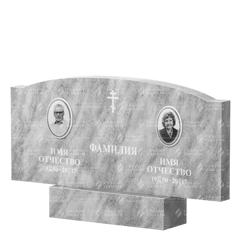 Памятники из мрамора в Бугуруслане | Двойной мраморный памятник ФМ-257