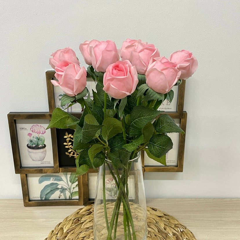 Искусственные цветы в Бугуруслане | Цветок искусственный «Роза», нежно-розовая, одиночный