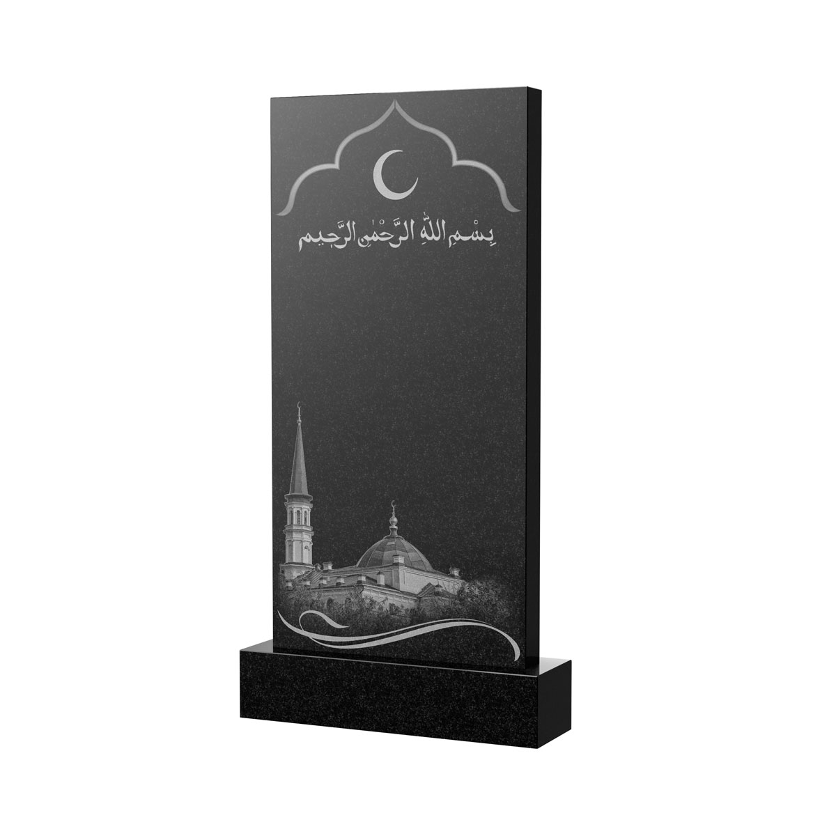 Художественное оформление памятника в Бугуруслане | Художественное оформление на гранитную стелу, рисунок ВХО-037