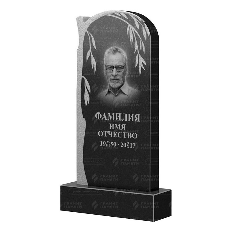 Памятники из гранита с деревом в Бугуруслане | Гранитный памятник ФГ-090