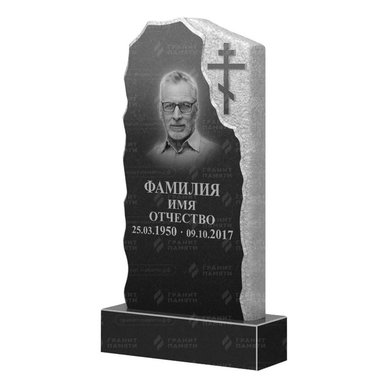 Памятники из гранита с обколом, скалы в Бугуруслане | Гранитный памятник ФГ-231