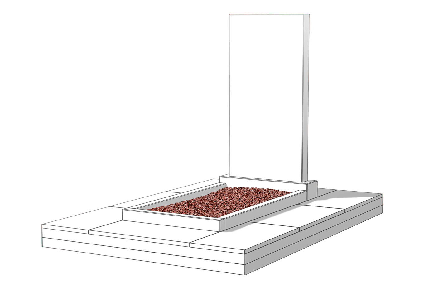 Засыпка цветника камушками в Бугуруслане