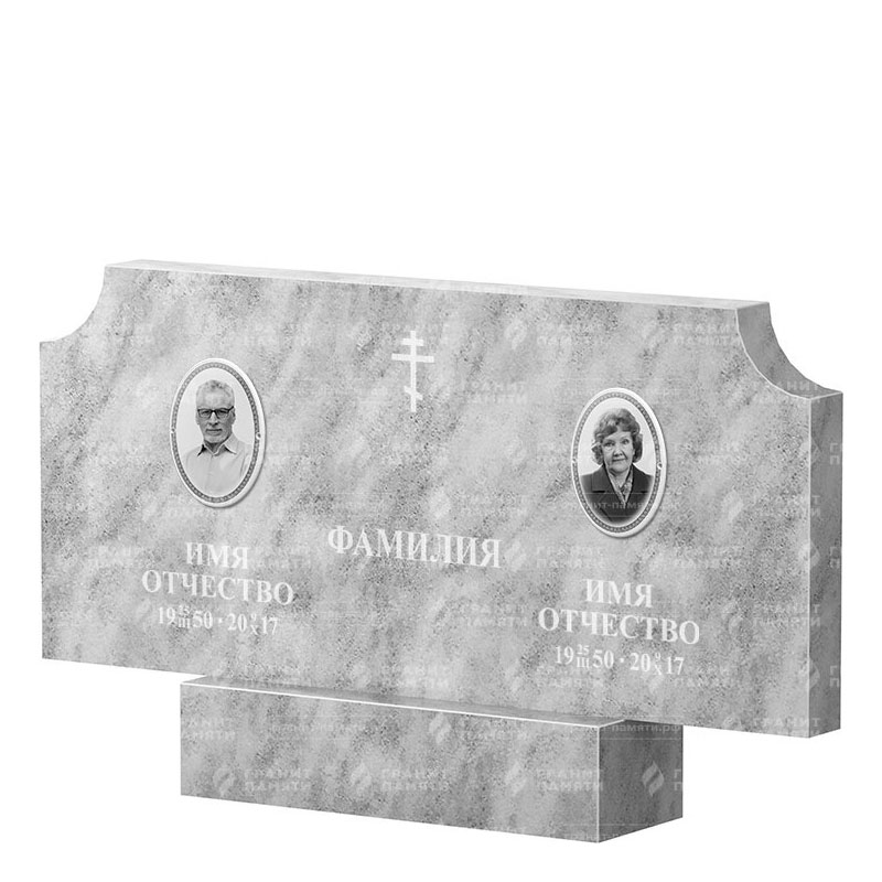 Памятники из мрамора в Бугуруслане | Двойной мраморный памятник ФМ-253