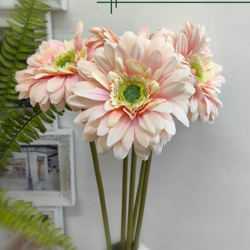 Искусственные цветы в Бугуруслане | Цветок искусственный «Гербера», молочно-розовая, одиночный