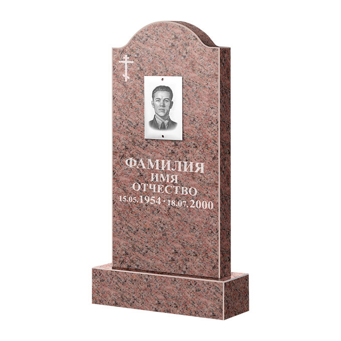 Памятники из цветного гранита в Бугуруслане | Памятник из гранита Розалия Pink ФГЦ-012