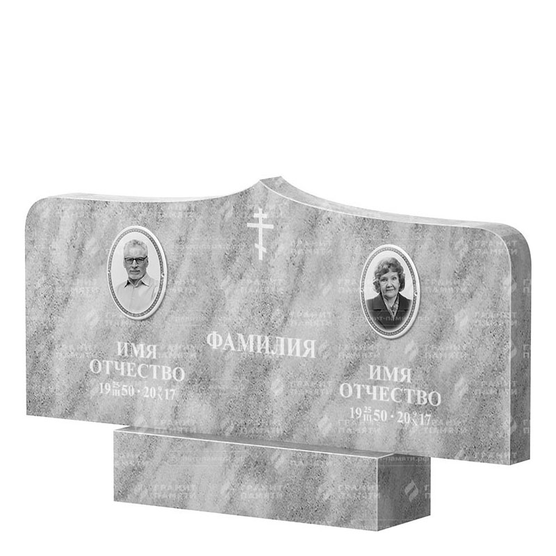 Памятники из мрамора в Бугуруслане | Двойной мраморный памятник ФМ-260