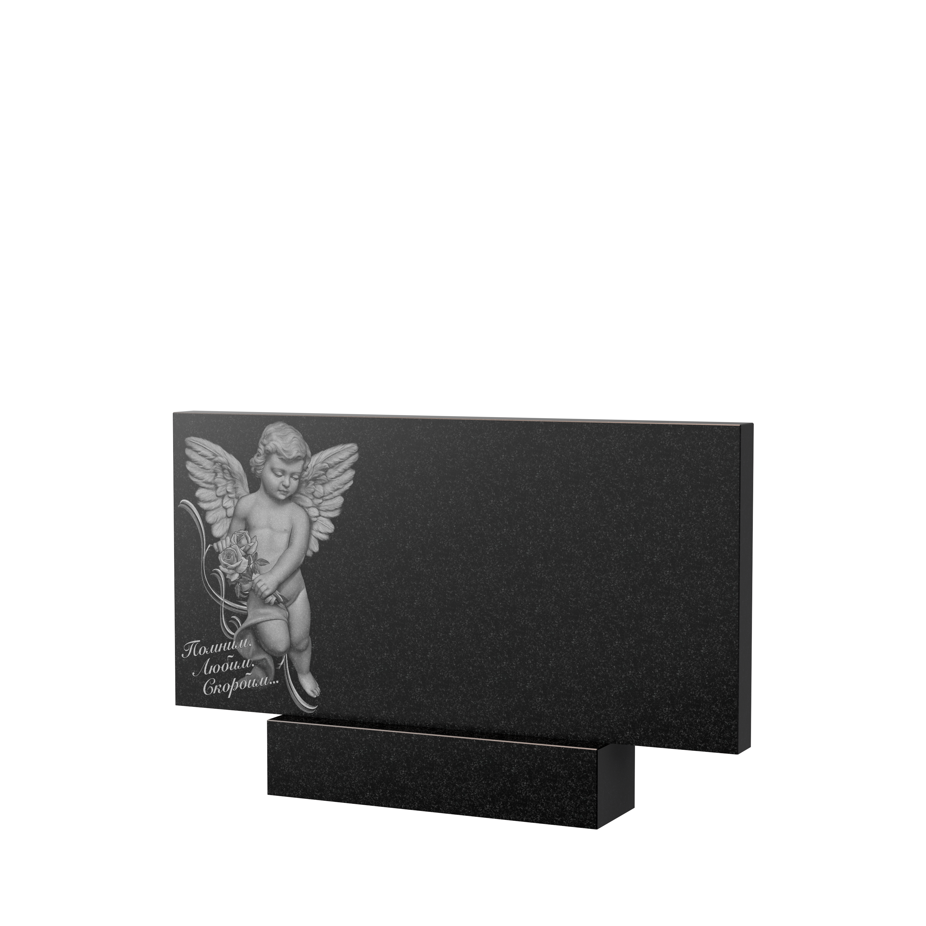 Художественное оформление памятника в Бугуруслане | Художественное оформление на гранитную стелу, рисунок ГХО-008