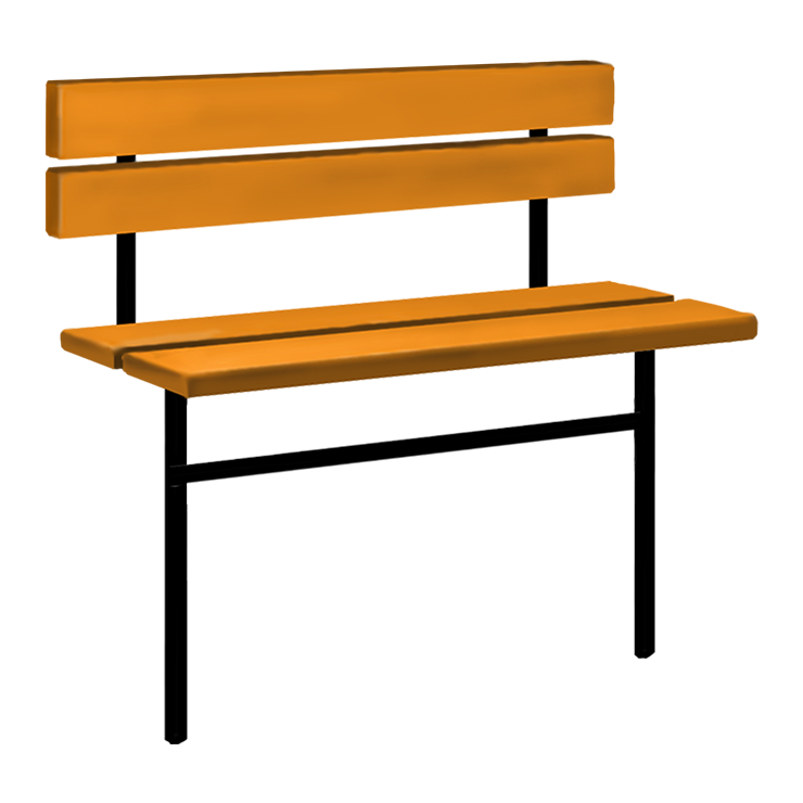 Металлические оградки, столы, скамейки в Бугуруслане | Скамейка №3 со спинкой