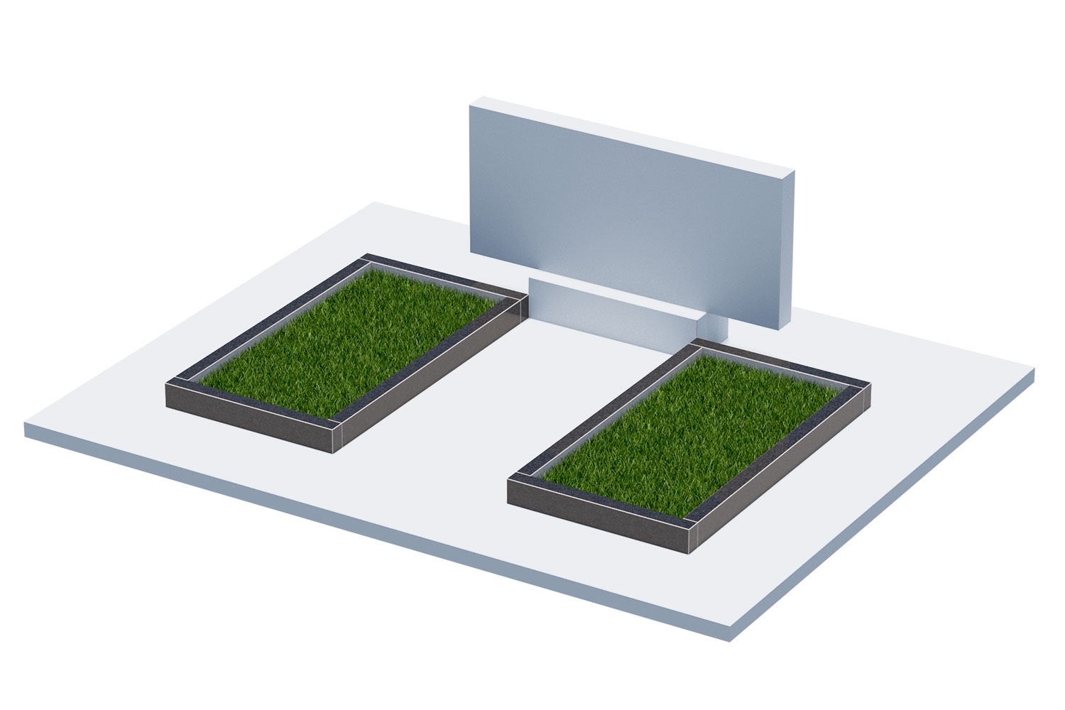 Цветники и надгробные плиты в Бугуруслане | Цветник Автономный, 2 шт