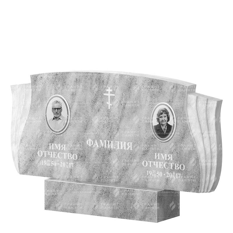 Памятники из мрамора в Бугуруслане | Двойной мраморный памятник ФМ-264