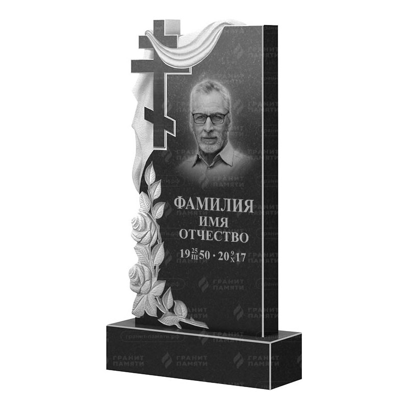Памятники из гранита вертикальные в Бугуруслане | Гранитный памятник ФГ-189