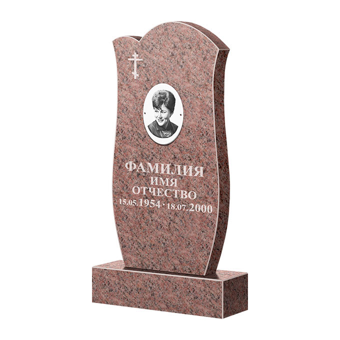 Памятники из цветного гранита в Бугуруслане | Памятник из гранита Розалия Pink ФГЦ-039