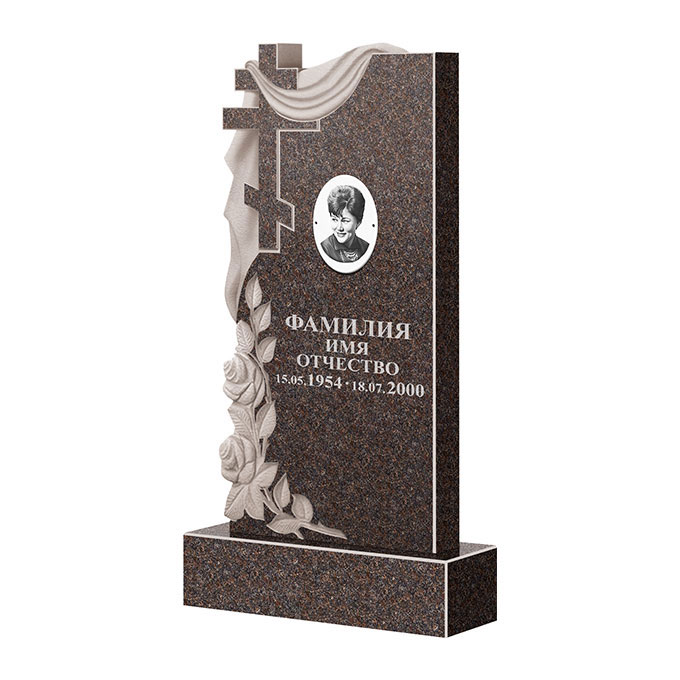 Гранитные памятники в Бугуруслане | Памятник из гранита Карел Brown ФГЦ-189