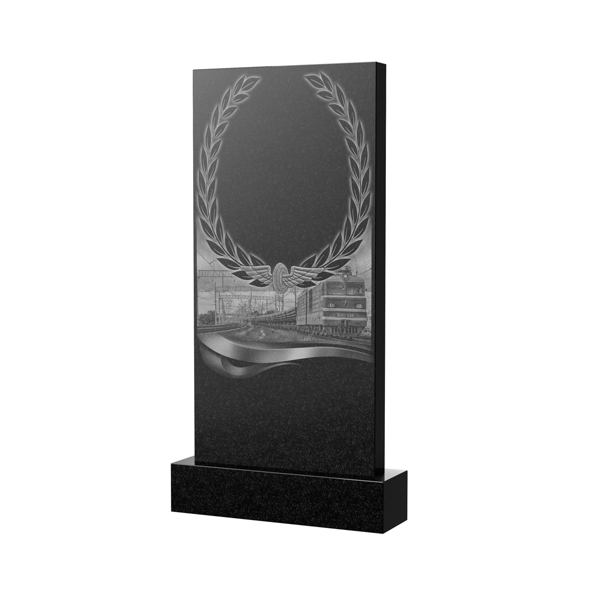 Художественное оформление памятника в Бугуруслане | Художественное оформление на гранитную стелу, рисунок ВХО-054